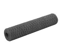 vidaXL Treillis métallique en Acier Gris 25 x 0,75 m
