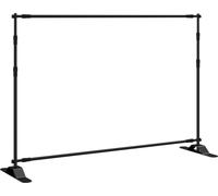 vidaXL Trépied de fond Noir 305x243 cm Acier