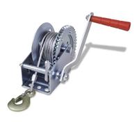 vidaXL Treuil manuel 540 kg à câble – Portable pour remorque, auto, bateau