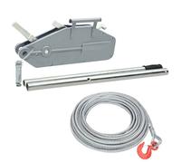 vidaXL Treuil de Levage à Câble Palan à Tirant Treuil Manuel Treuil de Traction Tension Palan de Traction à Câble Métallique 146678