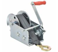 vidaXL Treuil Manuel avec Sangle Treuil à Câble Treuil à Main Robuste Remorques de Bateau Camions Auto Applications Mobiles 143995