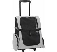 vidaXL Trolley pour animaux domestiques 3 en 1 Gris 48x32x(57-106) cm cm Tissu Oxford