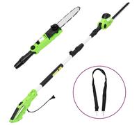 vidaXL Tronçonneuse/Taille-haie à perche télescopique 25/41cm 710/550W