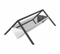 Vidaxl Trough D'alimentation Pour Le Bétail Argent 111 X 76 X 38 Cm
