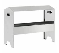 Vidaxl Trough D'alimentation Pour Le Bétail Argent 79 X 35 X 62 Cm