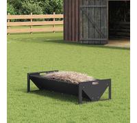 Vidaxl Trough D'alimentation Pour Le Bétail Noir 108 X 50 X 28 Cm