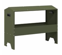Vidaxl Trough D'alimentation Pour Le Bétail Vert Olive 79 X 35 X 62 Cm