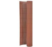 Tuinafscheiding dubbelzijdig 110x400 cm bruin317159