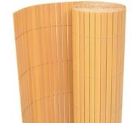 vidaXL Clôture de jardin double face PVC 90 x 300 cm Jaune