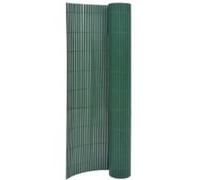 vidaXL Clôture de jardin double face 90x400 cm Pare-soleil brise-vent Vert 317147