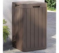 vidaXL Tuinafvalbak 38x38x65 cm polypropeen bruin364226 G