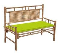 vidaXL Tuinbank met kussen 120 cm bamboe3063887 G