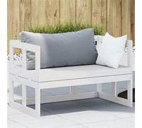 Tuinbank verlengbaar massief grenenhout wit832611