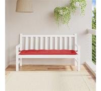 Coussin de banc de jardin Rouge 150x50x7 cm Tissu vidaXL vidaXL