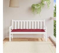 Vidaxl Coussin De Banc De Jardin Rouge Bordeaux 150x50x7 Cm