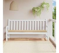 vidaXL Coussin de banc de jardin beige 200x50x3 cm tissu oxford