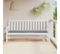 Coussin de Banc de Jardin, Coussin de Siège de Salon, Coussin de Meuble de Terrasse, Coussin d'Assise Extérieur, Gris 200x50x3 cm Tissu Oxford