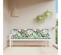 Tuinbankkussens 2 st 200x50x7 cm stof meerkleurig361749