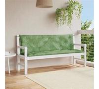 Coussin de Banc de Jardin Siège Patio Extérieur Vert Vif Tissu Oxford vidaXL