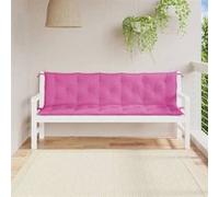 Coussins de banc 2 pcs rose 180x50x7 cm tissu vidaXL vidaXL