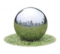 vidaXL Fontaine Jeu d'Eau de Jardin Acier Inoxydable 20 cm Sphère avec LED 41677