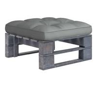 Vidaxl Pouf Palette De Jardin Bois De Pin Imprégné De Gris