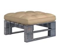 Vidaxl Pouf Palette De Jardin Bois De Pin Imprégné De Gris