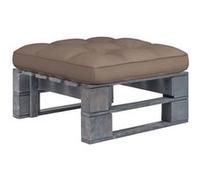 vidaXL Tuinhocker pallet geÃ¯mpregneerd grenenhout grijs3066417 G