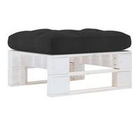 Vidaxl Pouf Palette De Jardin Bois De Pin Imprégné De Blanc