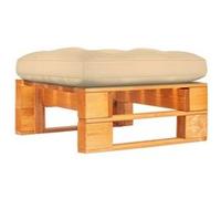 vidaXL Tuinhocker pallet honingbruin geÃ¯mpregneerd grenenhout3066448 G