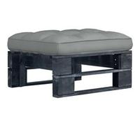 Vidaxl Pouf Palette De Jardin Bois De Pin Imprégné De Noir