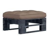 Tuinhocker pallet zwart geÃ¯mpregneerd grenenhout3066441