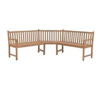 Vidaxl Banc D'angle De Jardin 185x185x90 Cm Bois De Teck Solide