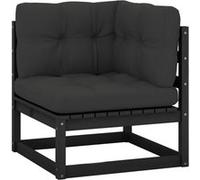 vidaXL Canapé d'angle de Jardin avec Coussins Canapé d'angle de Patio Meuble de Terrasse Canapé de Jardin Extérieur 805719