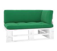 vidaXL Tuinhoekbank pallet geÃ¯mpregneerd grenenhout wit3066570 Blanc G