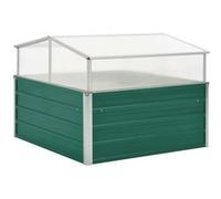 Vidaxl Serre Vert 100x100x77 Cm Acier Galvanisé Vert