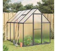 Serre avec cadre de base anthracite 224x169x195 cm aluminium