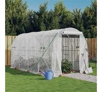 Vidaxl Serre Avec Cadre En Acier Blanc 8 M² 4x2x2 M