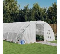 Vidaxl Serre Avec Cadre En Acier Blanc 88 M² 22x4x2 M