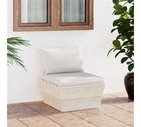 Tuinmiddenbank met kussens pallet geÃ¯mpregneerd vurenhout3063362