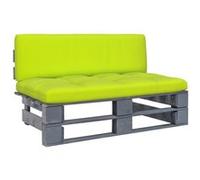 Vidaxl Canapé Central Palette De Jardin Gris Bois De Pin Imprégné