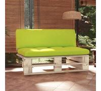 vidaXL Tuinmiddenbank pallet geïmpregneerd grenenhout3066539 Bois G