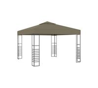 vidaXL Tuinpaviljoen 180 g/mÂ² 3x3 m taupe312228