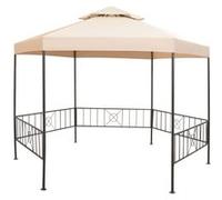 Tuinprieel 323x265 cm hexagonaal beige43165
