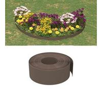 vidaXL Tuinranden 4 st 10 m 20 cm polyetheen bruin3155462 Marron G