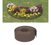 Bordures de jardin 5 pcs marron 10 m 20 cm polyéthylène vidaXL vidaXL