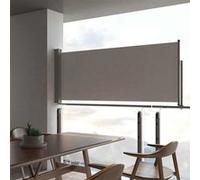 vidaXL Auvent latéral rétractable de patio 100 x 300 cm Gris