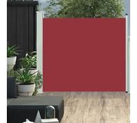 Vidaxl Auvent Latéral Rétractable De Patio 100x300 Cm Rouge Rouge