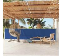 Vidaxl Auvent Latéral Rétractable De Patio 117x600 Cm Bleu Bleu