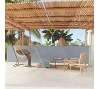 Vidaxl Auvent Latéral Rétractable De Patio 117x600 Cm Gris Gris